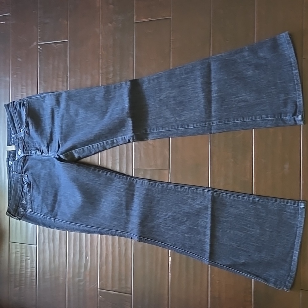 7 for All Mankind The Lexie Petite 'A' Pocket Bootcut Jeans Dark Wash EUC - 29 - Picture 3 of 12